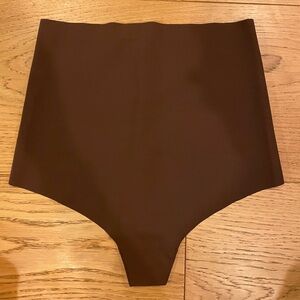 Commando Control High-Waisted Brown Women's Thong / M